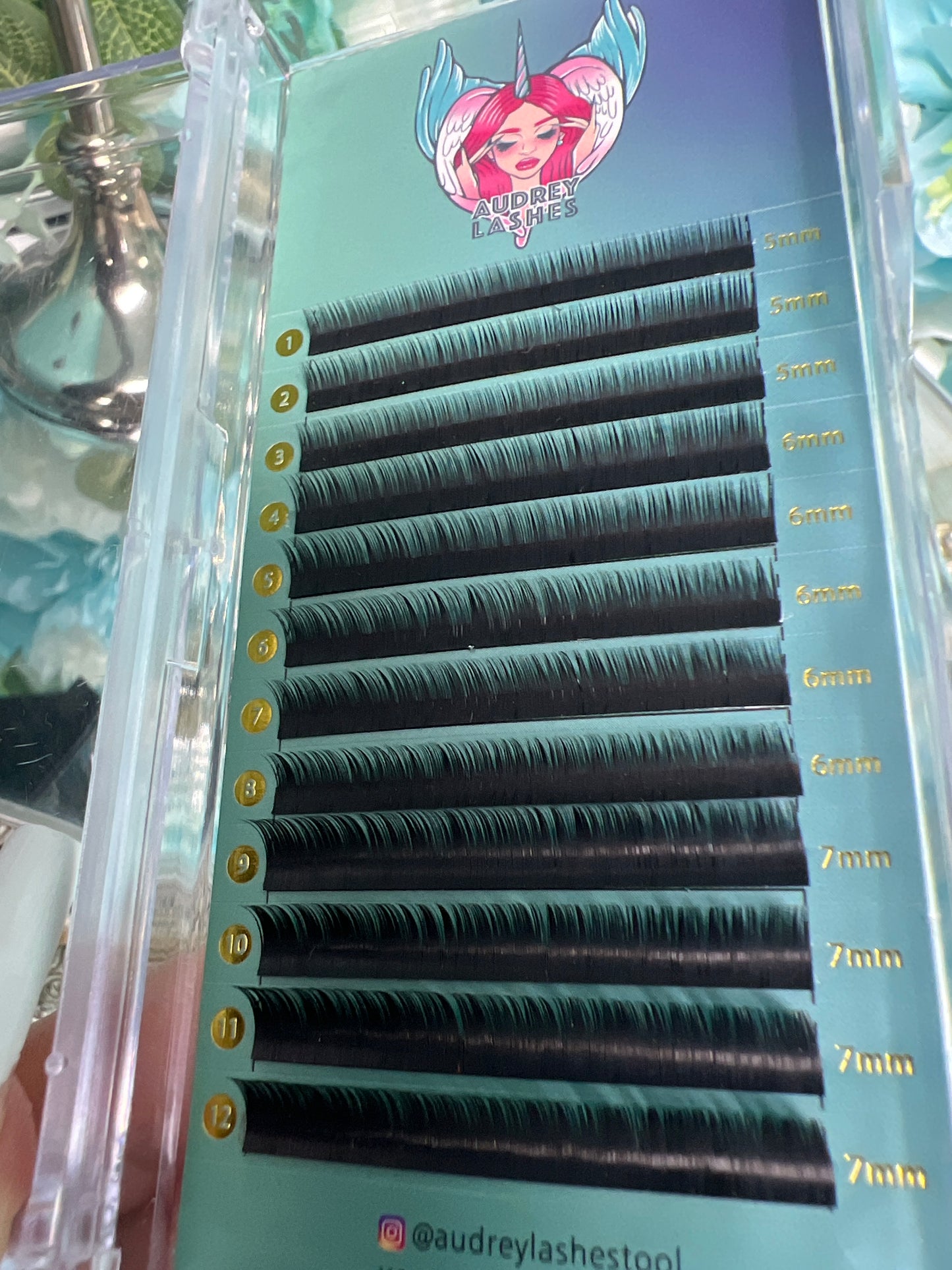 BOTTOM LASHES 0.10mm J curl premium lower lashes extensions mixed tray length 5mm-7mm