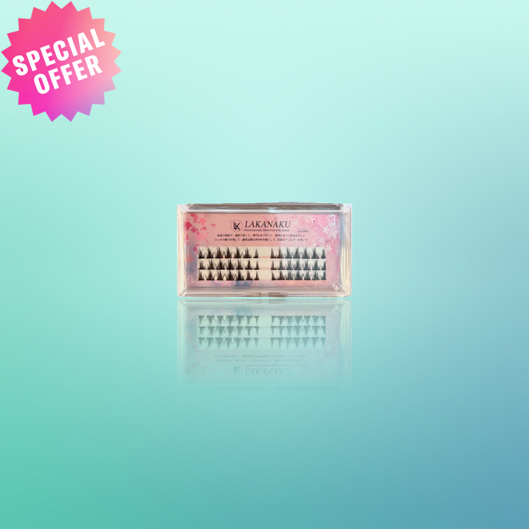 LAKANAKU Manga Lashes Natural Look Lash Clusters Anime Lashes False