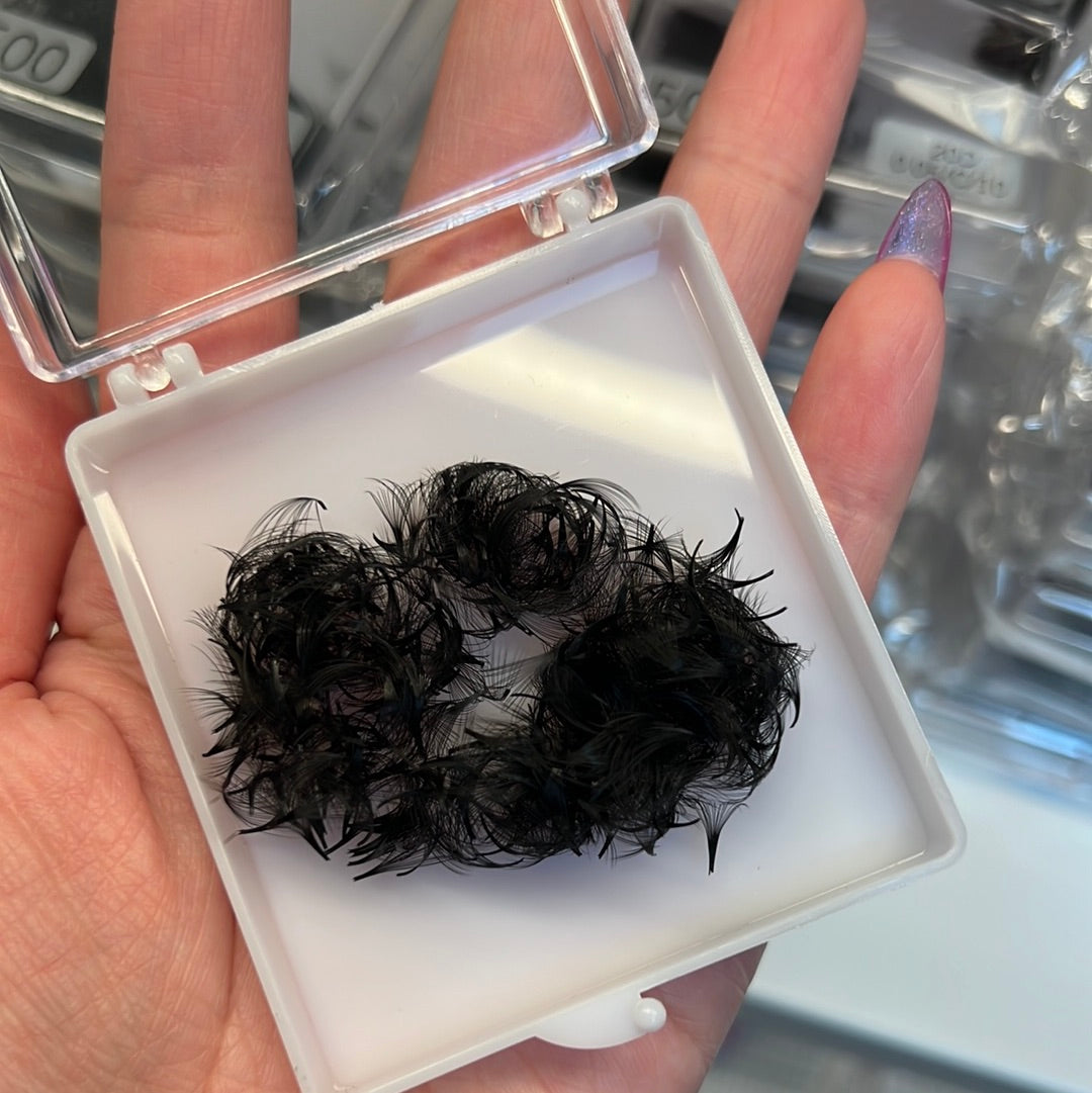 6D 0.07Curl Premade fan single length 500fans