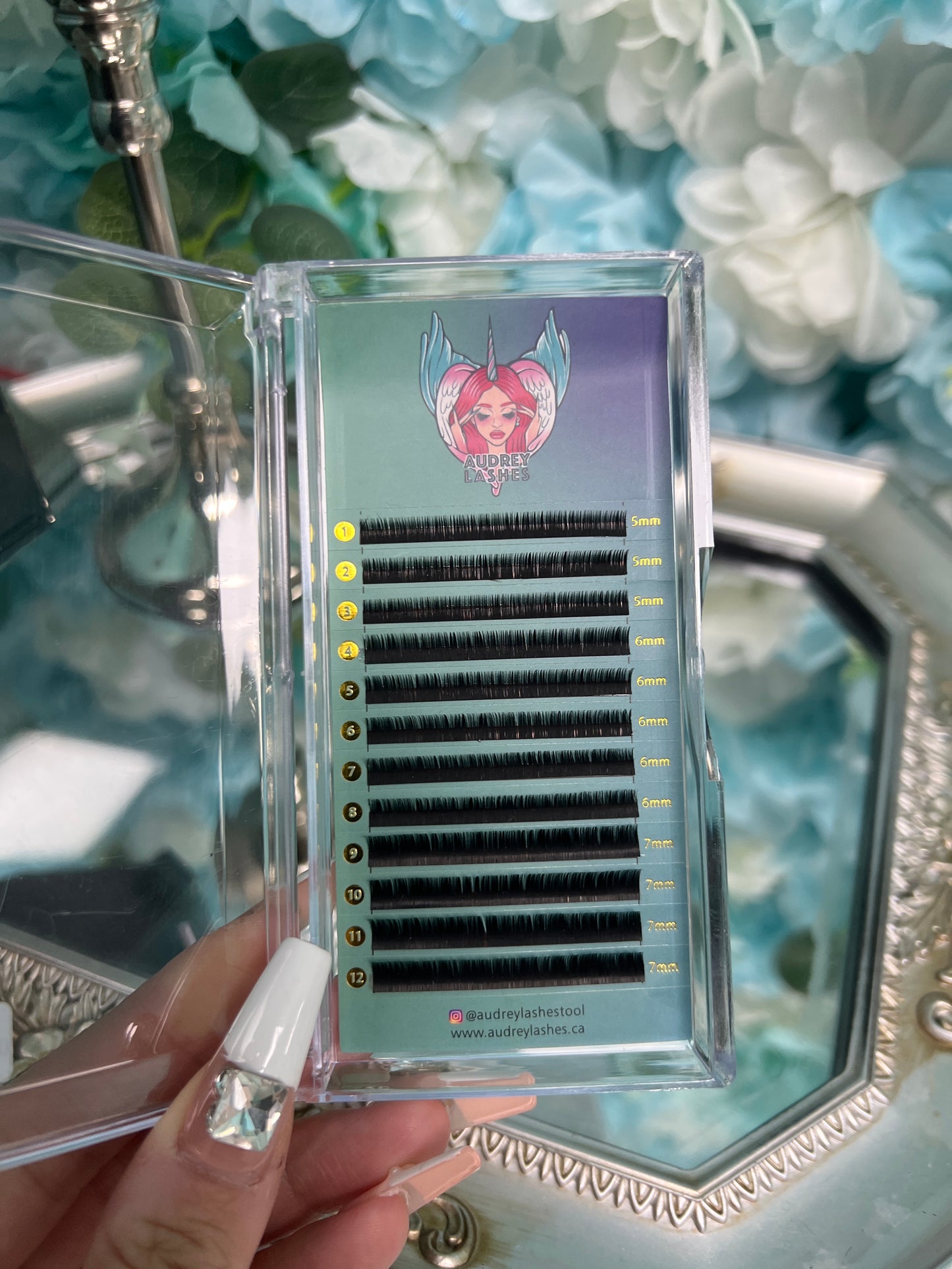 BOTTOM LASHES 0.10mm J curl premium lower lashes extensions mixed tray length 5mm-7mm