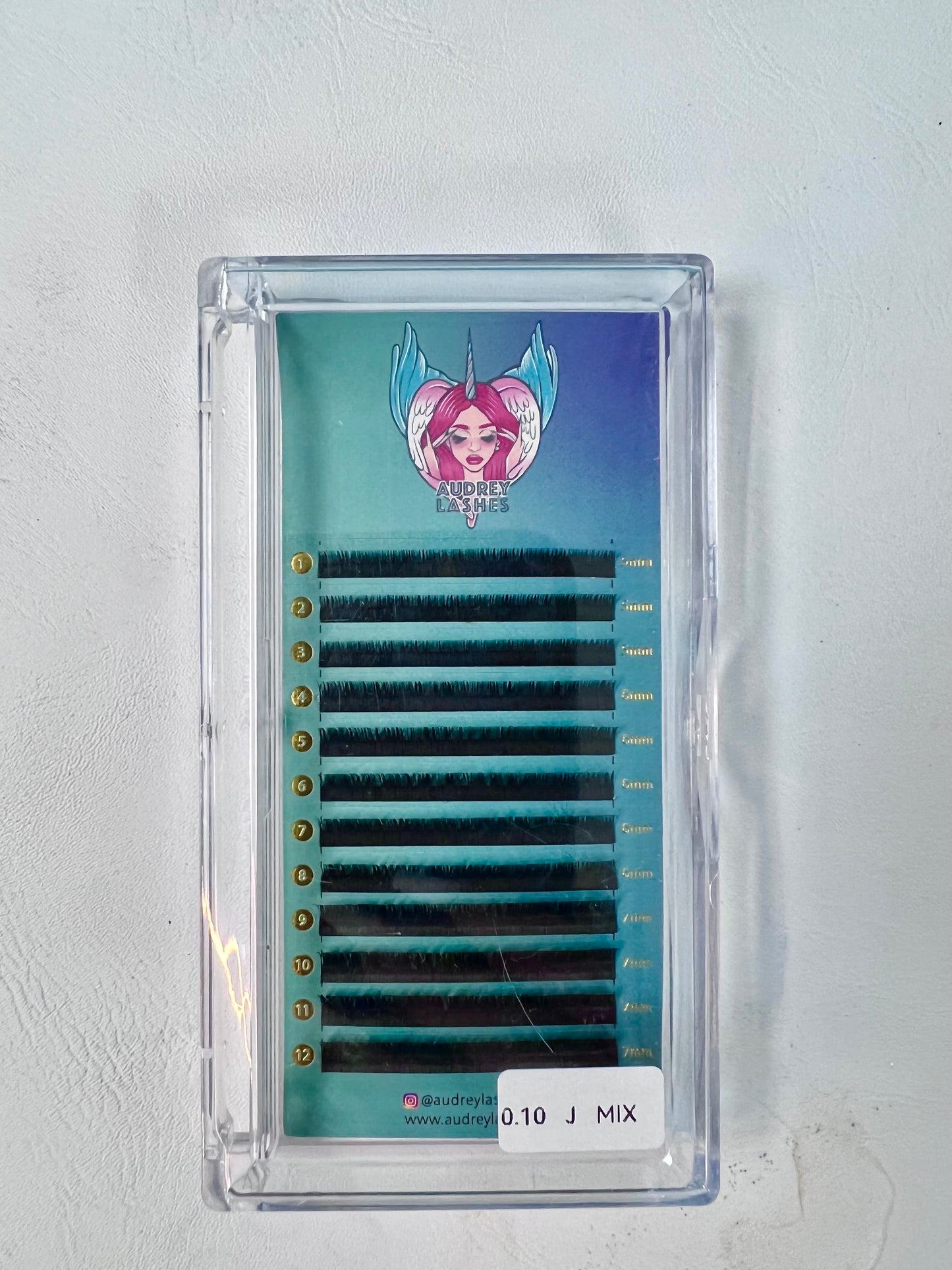 BOTTOM LASHES 0.10mm J curl premium lower lashes extensions mixed tray length 5mm-7mm