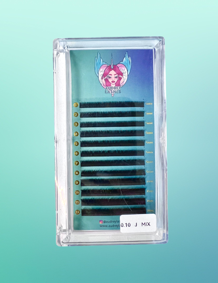 BOTTOM LASHES 0.10mm J curl premium lower lashes extensions mixed tray length 5mm-7mm
