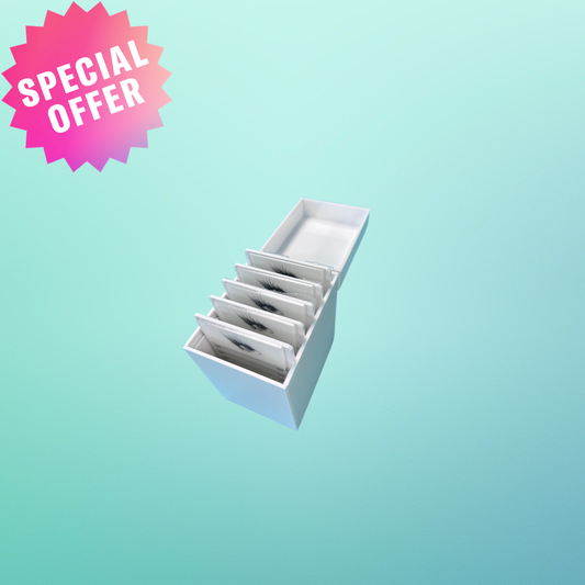 5 Layers Acrylic Eyelash Storage Box, Makeup Organizer False Eyelashes