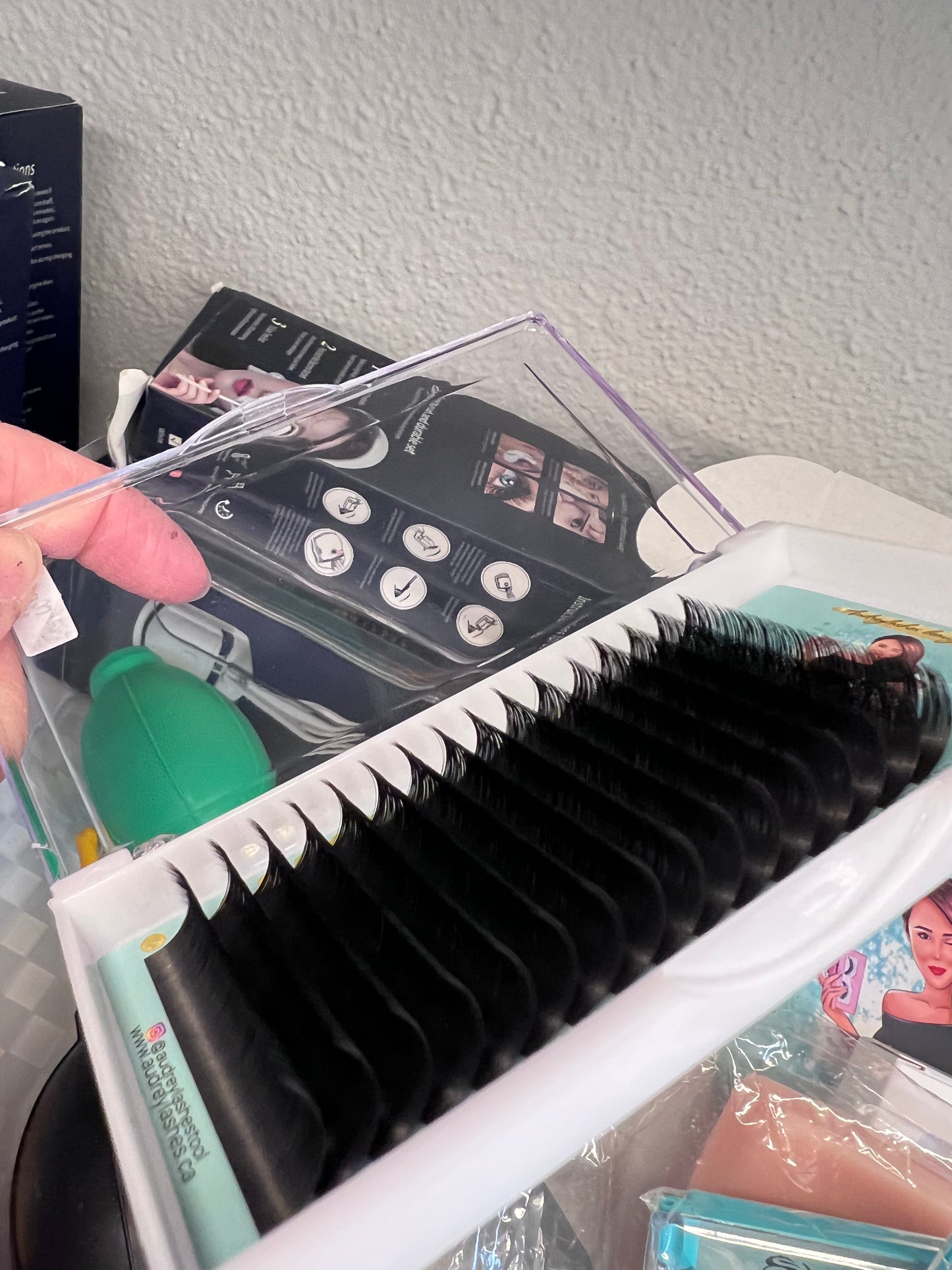 0.07mm CCcurl single length lash tray