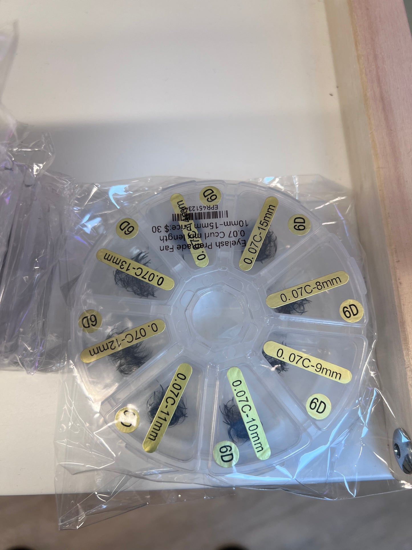 0.07C curl 6D Premade fans mixed box 9-15mm