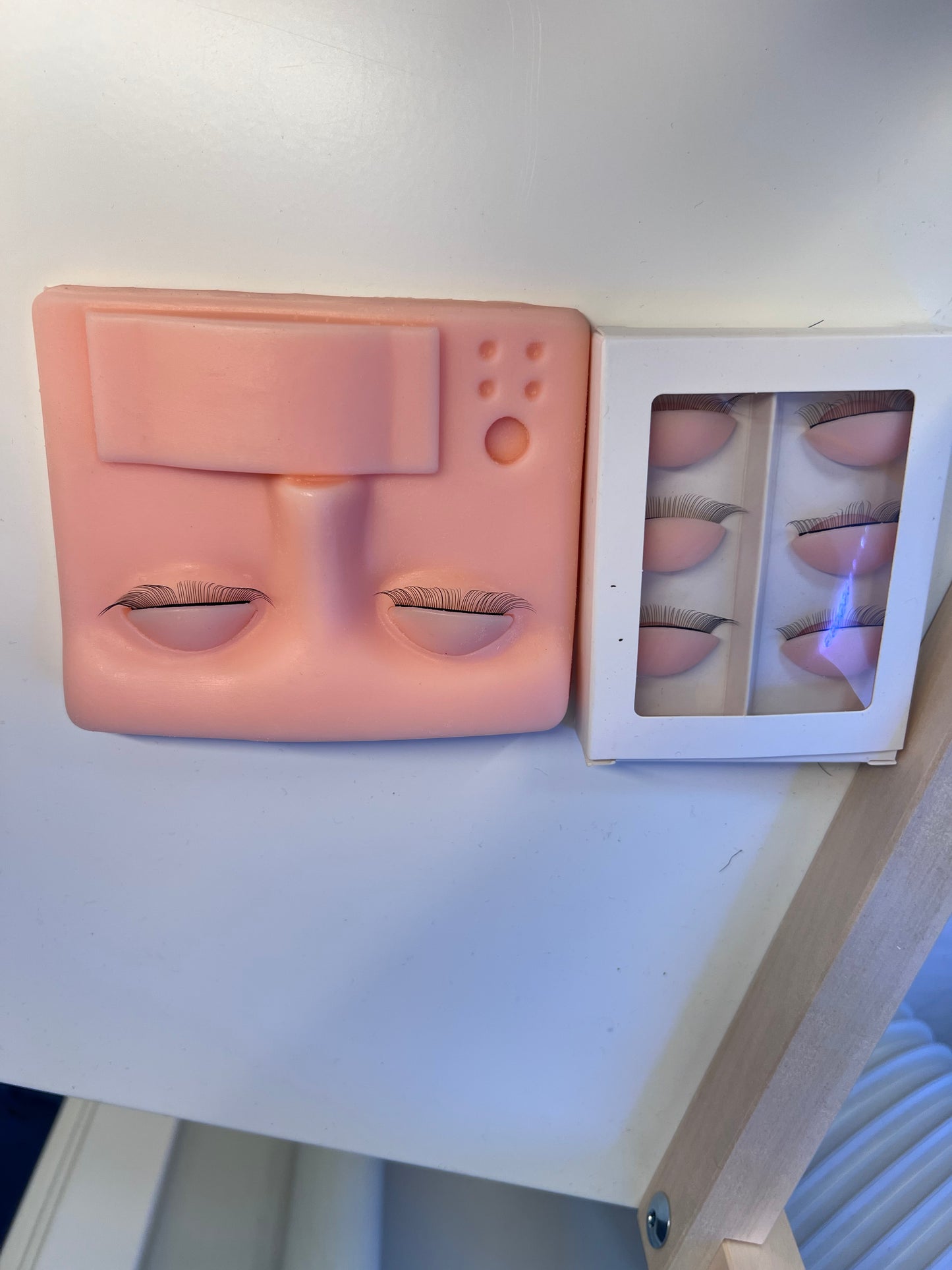 Lash Mannequin Head, Eyelash Mannequin Head with Removable Eyelids, Lash Extension Training