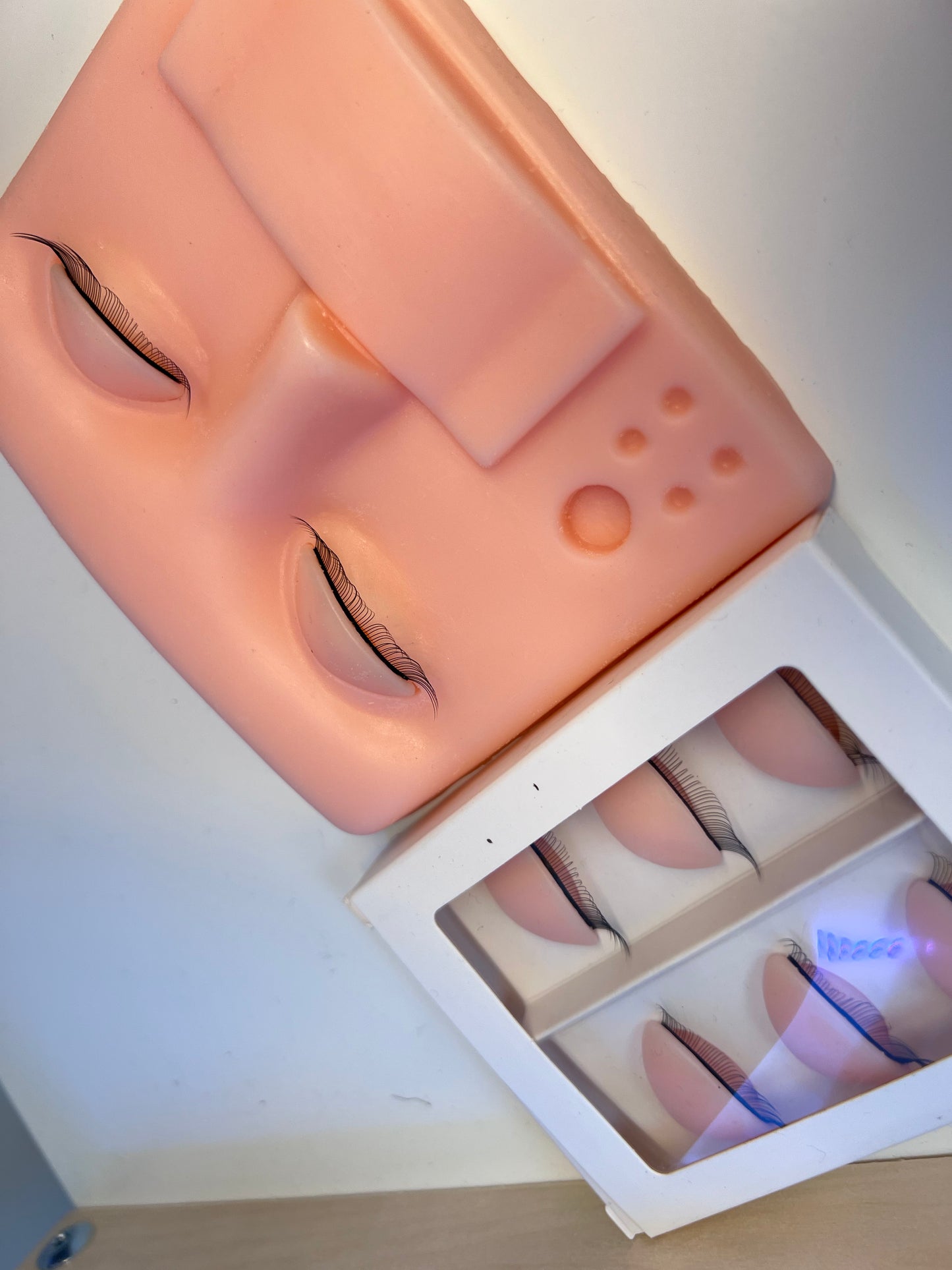 Lash Mannequin Head, Eyelash Mannequin Head with Removable Eyelids, Lash Extension Training