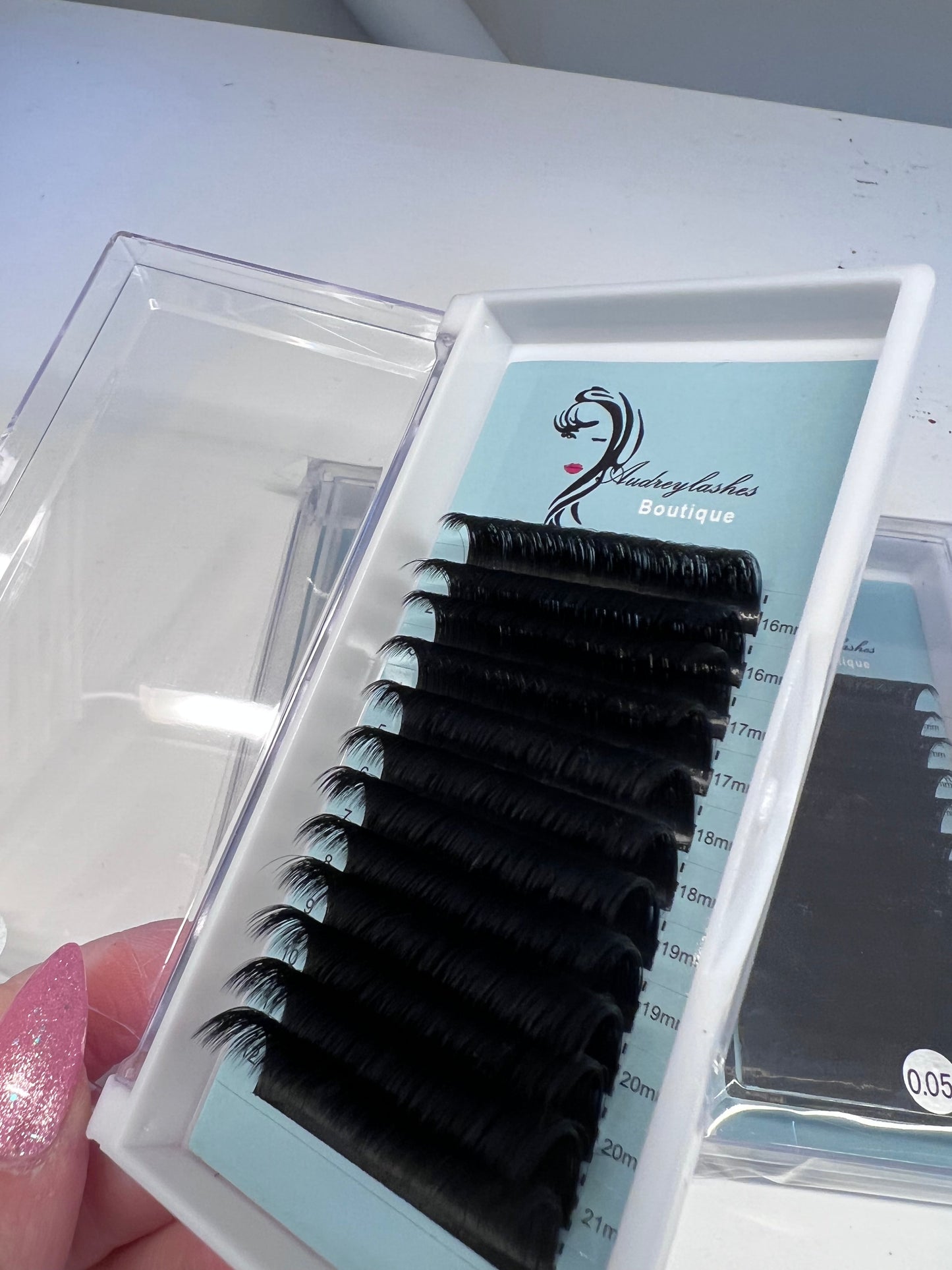 0.03mm Blooming Mixing Tray D /C curl super long length 16-21mm