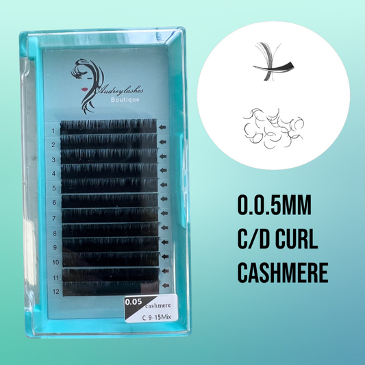0.05 C/D Single Lashes Mixing Tray 9-15mm