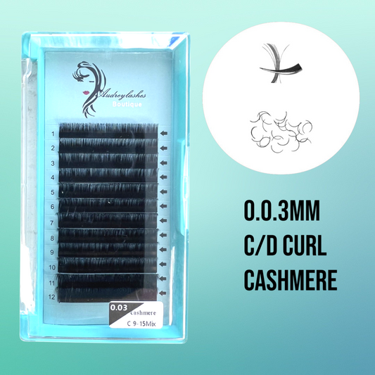 0.03C/D Single Lashes Mixing Tray 9-15mm