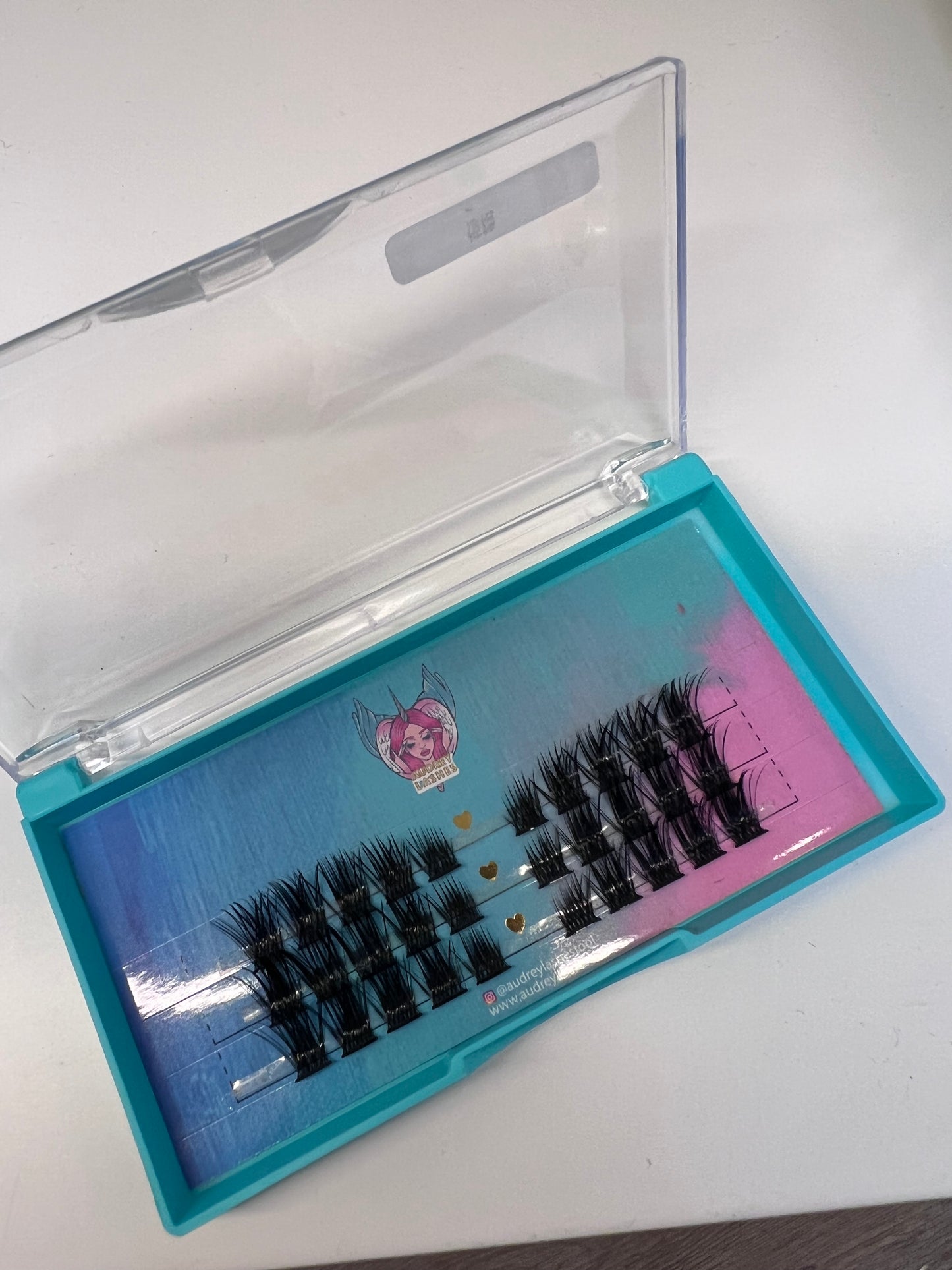 surprise DIY cluster lashes -3rows