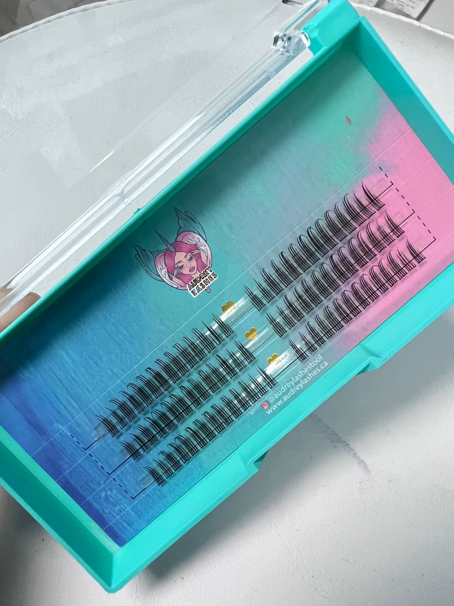 Icey DIY cluster lashes -3Rows