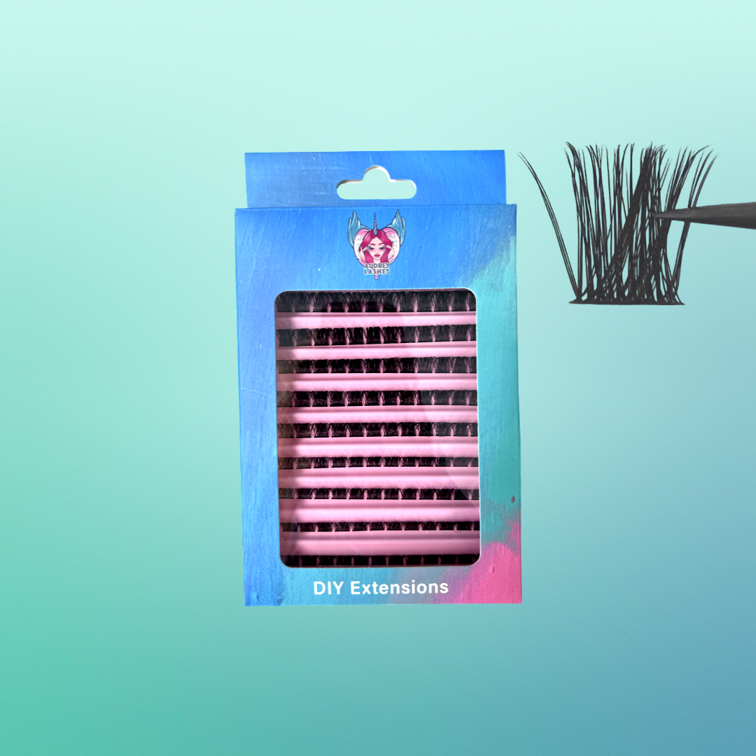 Cluster Lashes Mixing tray 9-18mm 10Rows D04