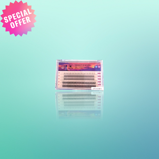 Lakanaku mega deluxe individual fan/spikes false lash mixing length