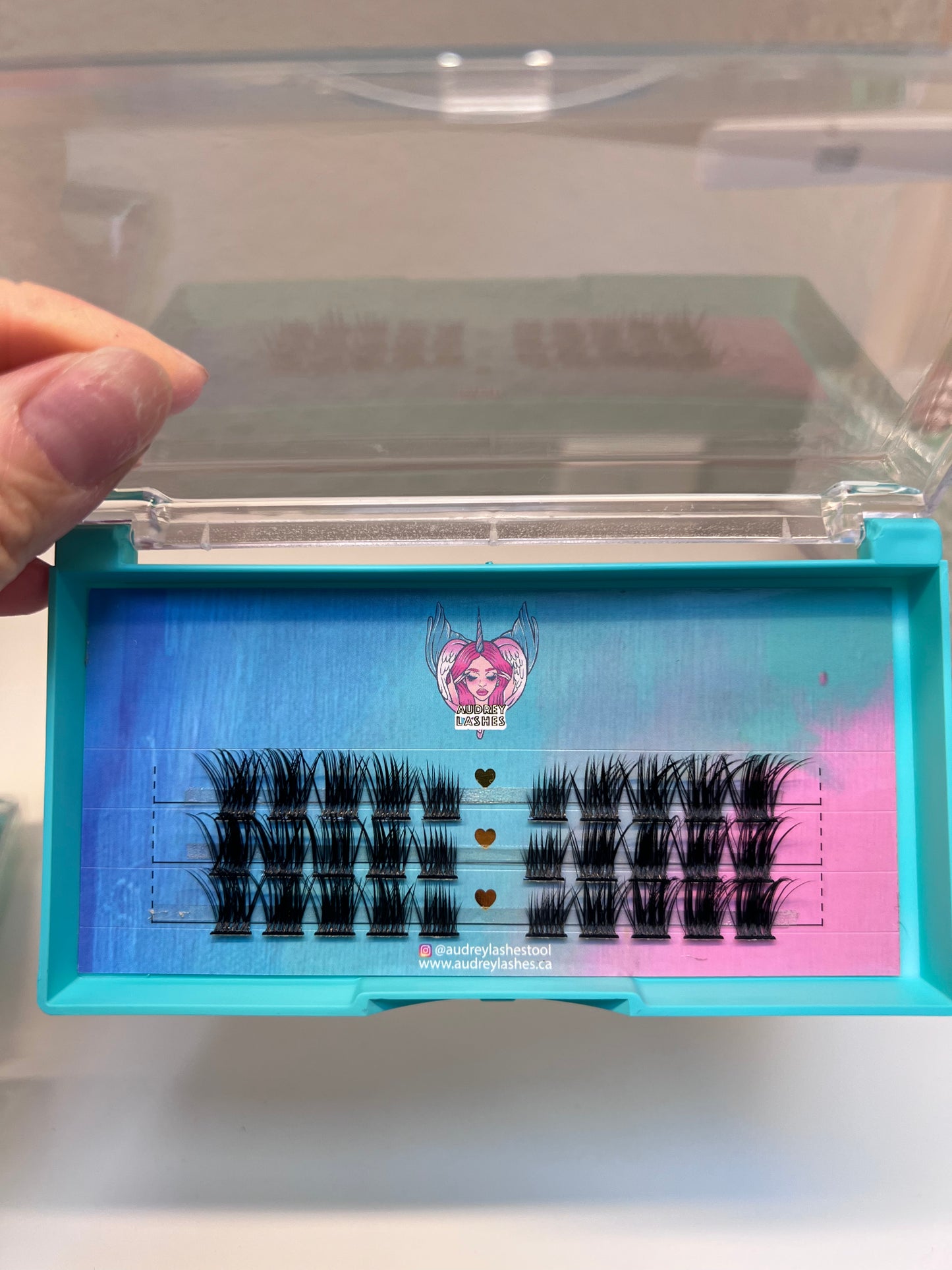surprise DIY cluster lashes -3rows