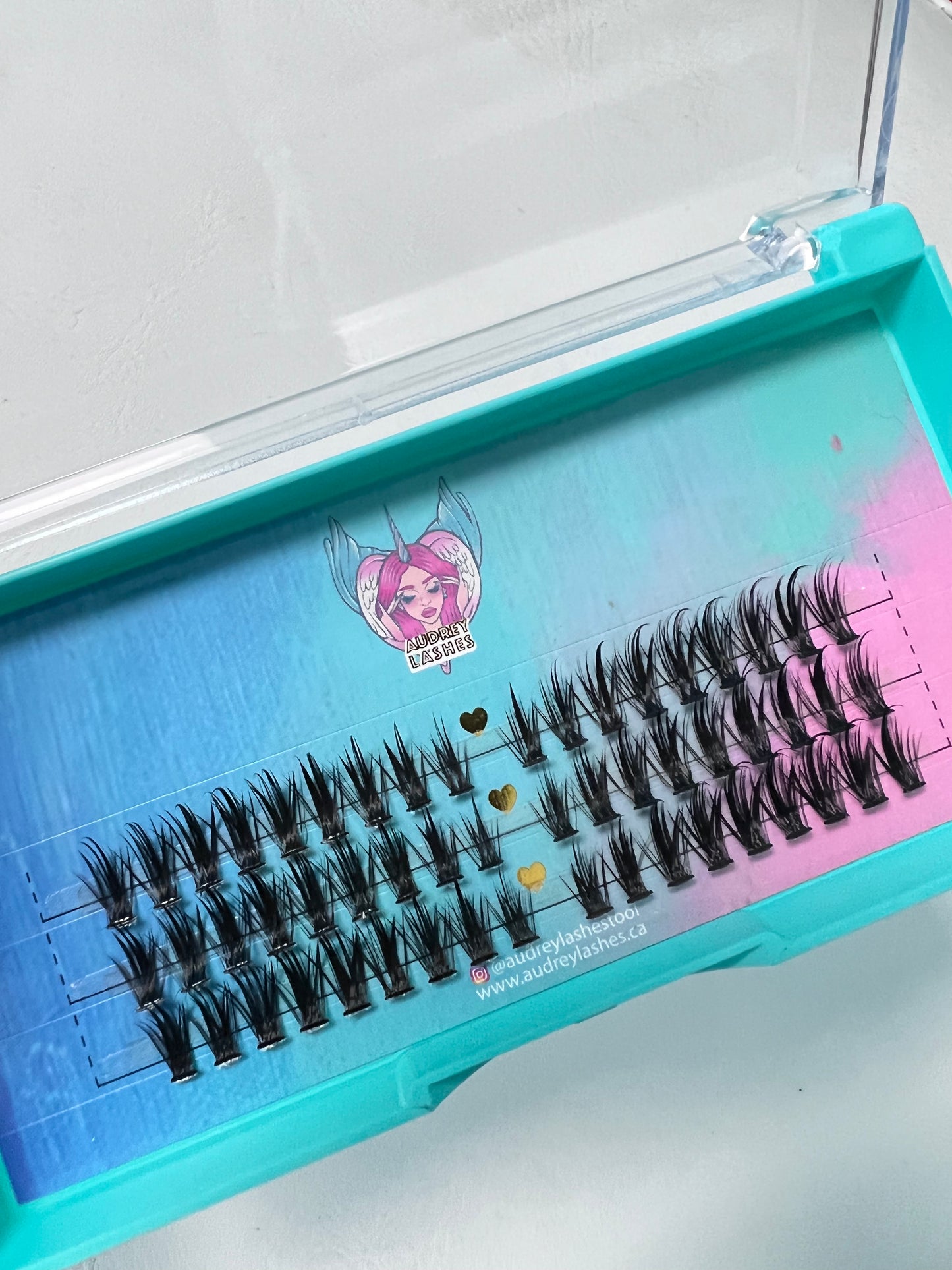 Peacock DIY cluster lashes 3Rows