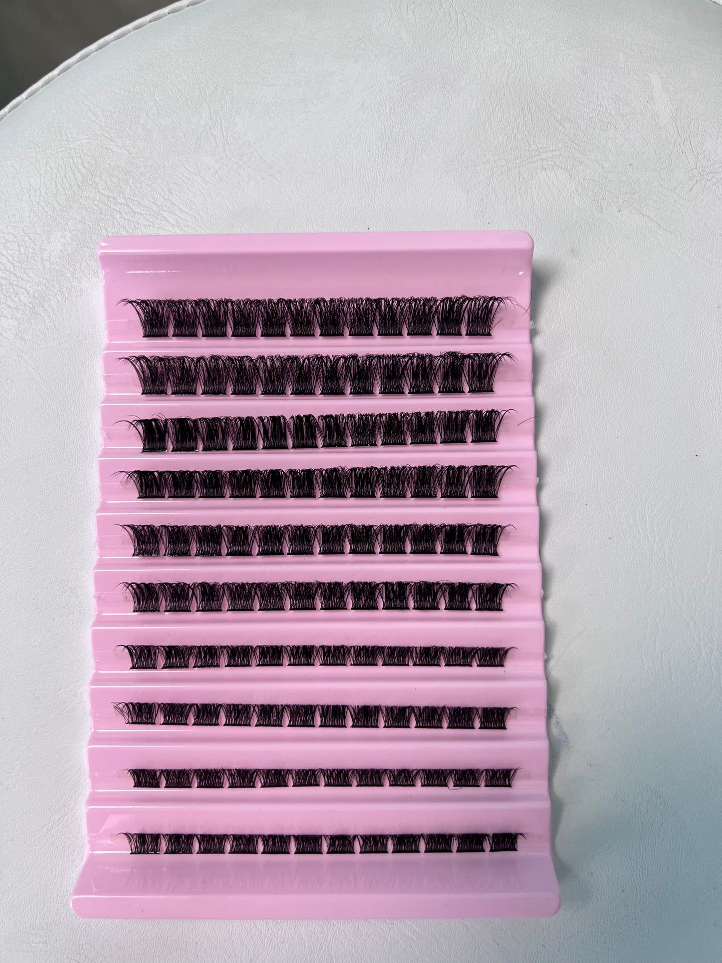 Cluster Lashes Mixing tray 9-18mm 10Rows D04