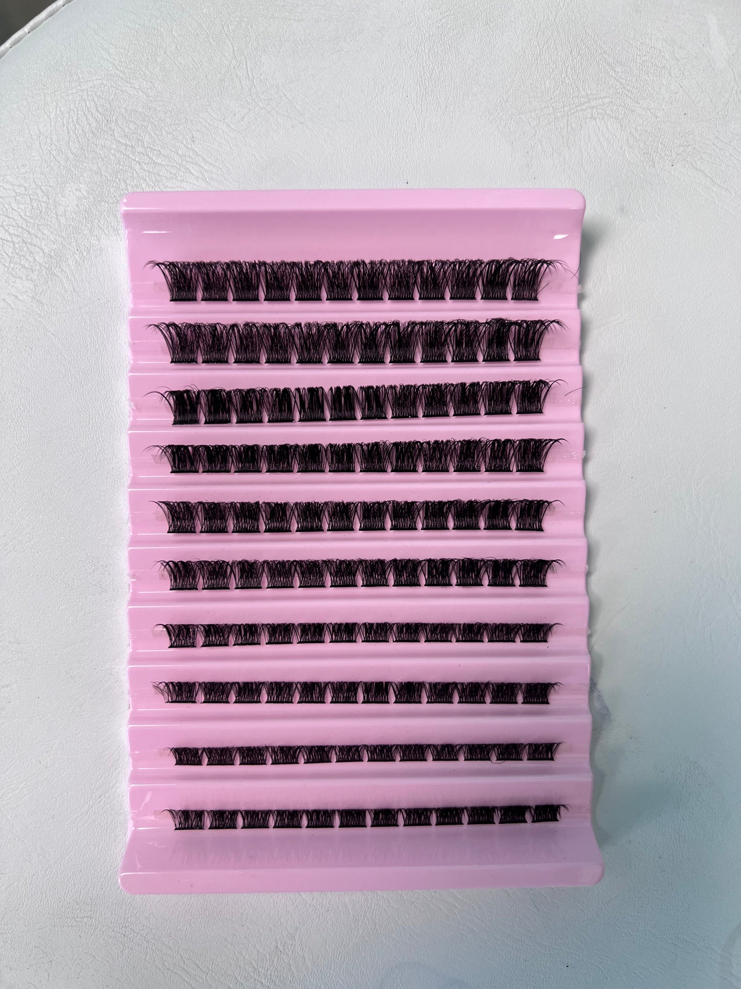 Cluster Lashes Mixing tray 9-18mm 10Rows D04